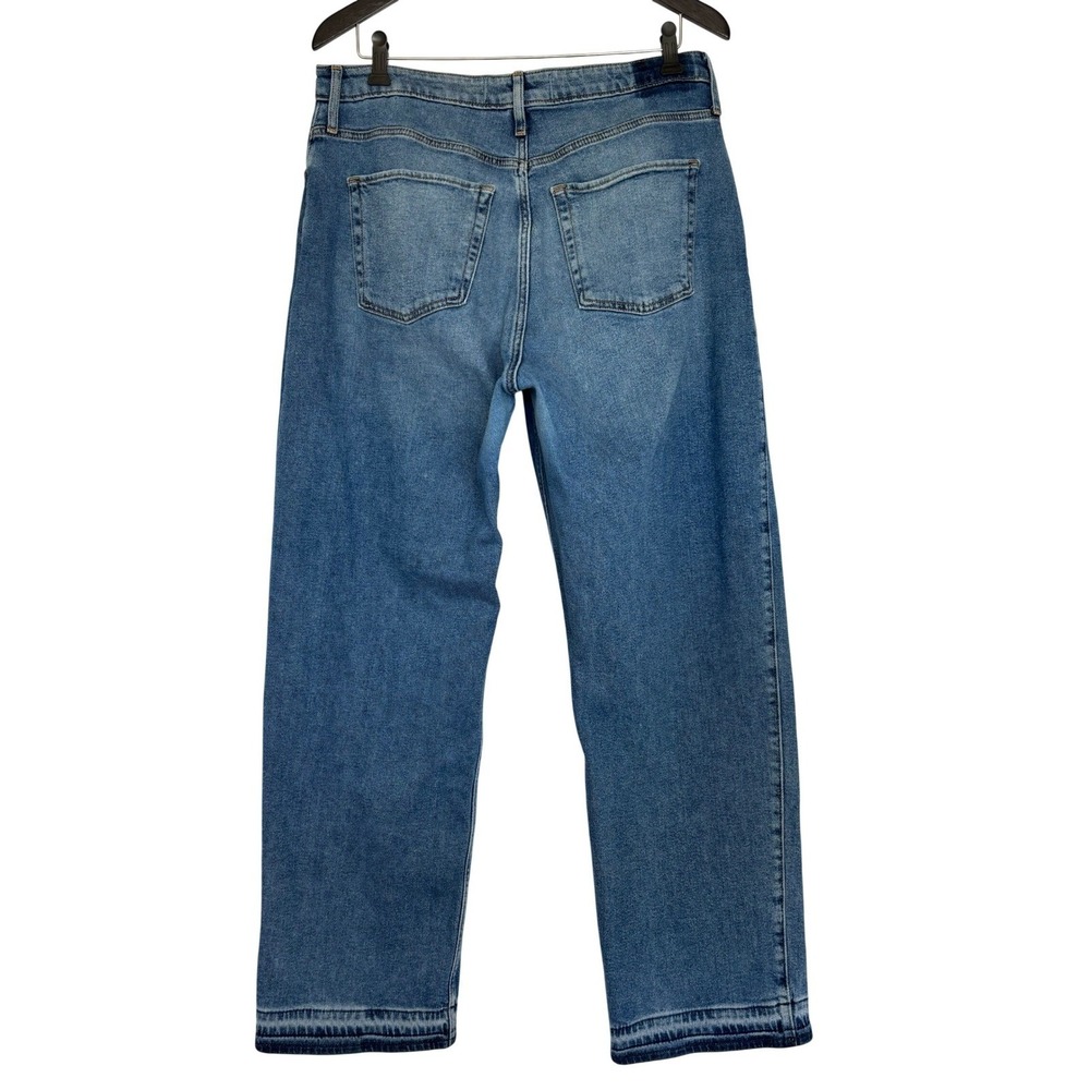 Hollister Ultra High-Rise Dad Jeans Blue Med Wash Stretch Size 15R Fits W32 L30 - Picture 2 of 11